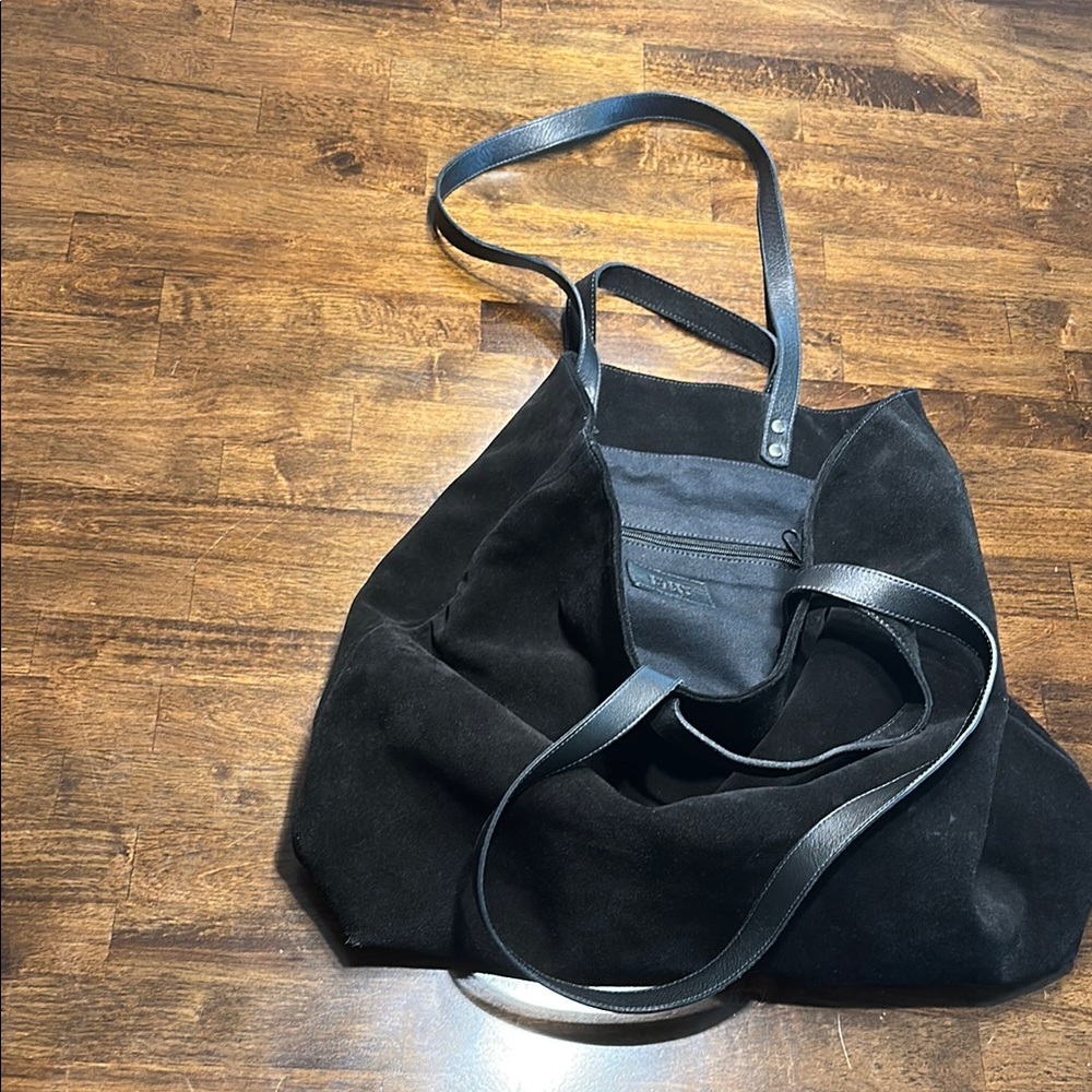 Eileen Fisher Charcoal Fabric Bag
